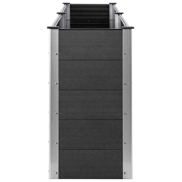 vidaXL sz&uuml;rke WPC kerti magas&aacute;gy&aacute;s 200 x 50 x 91 cm