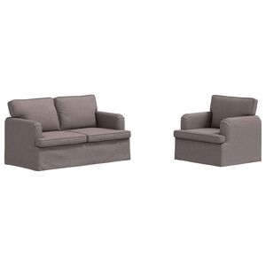 vidaXL Kanap&eacute; Szett 2 pcs T&oacute;psz&iacute;nű 144 x 80 x 85 cm sz&ouml;vet
