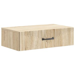 vidaXL Fali oldalt&aacute;bla Sonoma T&ouml;lgy 59 x 34,5 x 17 cm Szerelt Fa