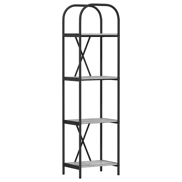 vidaXL K&ouml;nyvespolc Sz&uuml;rke Sonoma 40 x 30 x 146 cm Faanyag