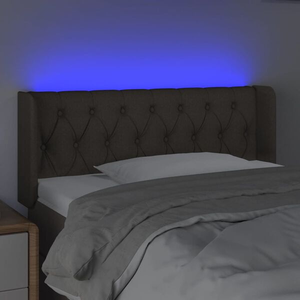 vidaXL t&oacute;psz&iacute;nű sz&ouml;vet LED-es fejt&aacute;mla 103 x 16 x 78/88 cm