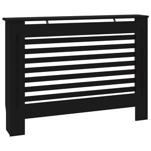 vidaXL fekete MDF radi&aacute;torburkolat 112 x 19 x 81,5 cm
