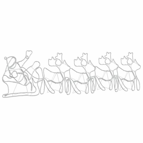 vidaXL Karácsonyi Dísz 1224 LED-del Sokszínű 69 x 79 cm PVC