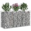 vidaXL Gabion emelt &aacute;gy Ez&uuml;st 150 x 50 x 80 cm Horganyzott ac&eacute;l