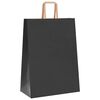 vidaXL 250 db fekete pap&iacute;rzacsk&oacute;k foganty&uacute;kkal 32x17x44 cm