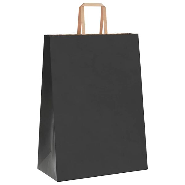 vidaXL 250 db fekete pap&iacute;rzacsk&oacute;k foganty&uacute;kkal 32x17x44 cm