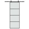 vidaXL ESG &uuml;veg &eacute;s alum&iacute;nium tol&oacute;ajt&oacute; f&eacute;mszerelv&eacute;ny-szettel 76x205 cm
