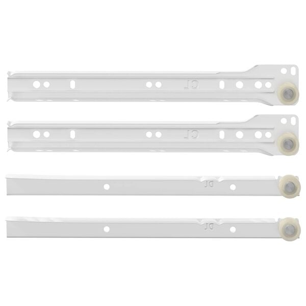 vidaXL Fi&oacute;k cs&uacute;sz&oacute; 2 pcs Feh&eacute;r 250 mm Ac&eacute;l