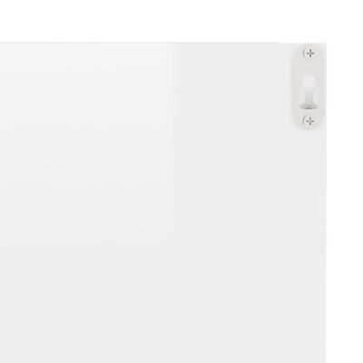 vidaXL 4 db magasfényű fehér fali polc 40 x 11,5 x 18 cm