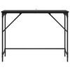vidaXL Konzolasztal Fekete t&ouml;lgy 100 x 32 x 75 cm Faanyag