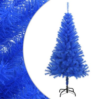 vidaXL kék PVC műkarácsonyfa állvánnyal 150 cm