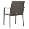 vidaXL 6 db barna polyrattan kerti szék párnával 56x59x84 cm