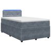 vidaXL Boxspring &aacute;gy matraccal S&ouml;t&eacute;tsz&uuml;rke 120 x 200 cm B&aacute;rsony