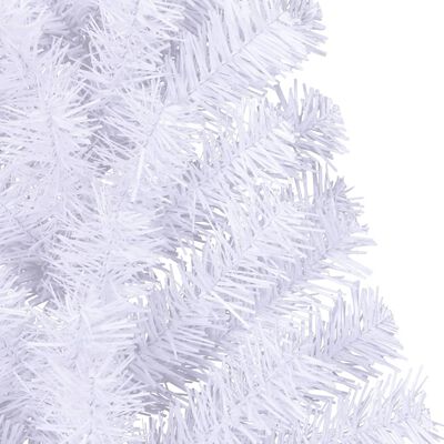 vidaXL fehér PVC fél műkarácsonyfa állvánnyal 150 cm