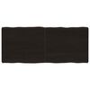 vidaXL s&ouml;t&eacute;tbarna kezelt t&ouml;m&ouml;r asztallap 140x60x(2-6) cm