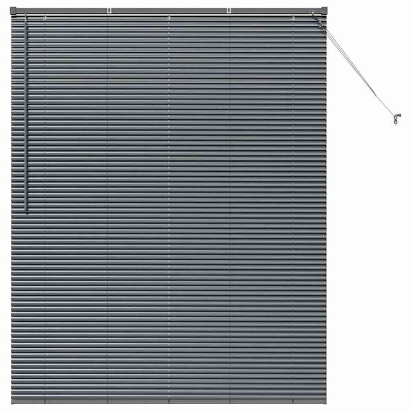 vidaXL Zsalug&aacute;ter Redőny&ouml;k S&ouml;t&eacute;tsz&uuml;rke 175 x 145 cm Alum&iacute;nium