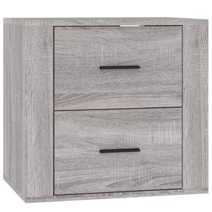 vidaXL sz&uuml;rke sonoma sz&iacute;nű falra szerelhető &eacute;jjeliszekr&eacute;ny 50x36x47 cm