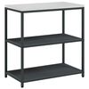 vidaXL Konyhai polcrendszer HATTEM Antracitsz&uuml;rke 90 x 50 x 92 cm Ac&eacute;l