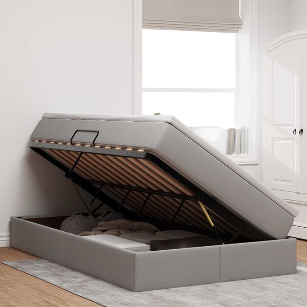 vidaXL &Aacute;gy t&aacute;rol&oacute;val &eacute;s matraccal T&oacute;psz&iacute;nű 120 x 190 cm Poli&eacute;szter