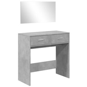 vidaXL betonsz&uuml;rke f&eacute;s&uuml;lk&ouml;dőasztal t&uuml;k&ouml;rrel 80x39x80 cm