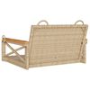vidaXL bézs polyrattan hintapad 63 x 62 x 40 cm
