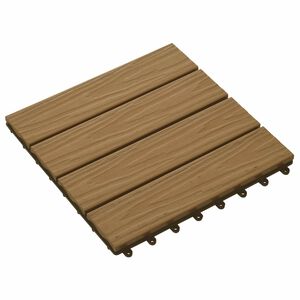 vidaXL Faszeg&eacute;ly j&aacute;r&oacute;lap 3D Design 11 pcs T&iacute;kfa 30 x 30 cm WPC