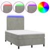 vidaXL vil&aacute;gossz&uuml;rke b&aacute;rsony rug&oacute;s &eacute;s LED-es &aacute;gy matraccal 120x190 cm