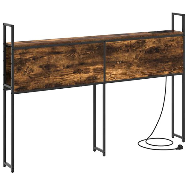 vidaXL T&aacute;rol&oacute;s Fejt&aacute;mla T&ouml;ltő &Aacute;llom&aacute;ssal F&uuml;st&ouml;lt t&ouml;lgy 135 cm Faanyag