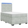 vidaXL Boxspring &aacute;gy matraccal Vil&aacute;gossz&uuml;rke 120 x 190 cm B&aacute;rsony