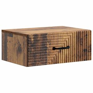 vidaXL Fali &eacute;jjeli szekr&eacute;ny Antik Fa 49 x 34,5 x 20 cm Szerelt Fa