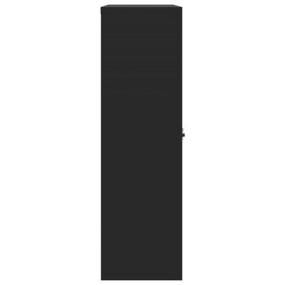 vidaXL fekete acél irattartó szekrény 90x40x140 cm