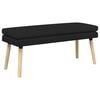vidaXL K&eacute;ttag&uacute; pad Fekete 110 x 40 x 47 cm Sz&ouml;vet