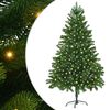 vidaXL Kar&aacute;csonyfa 300 LED-del &aacute;llv&aacute;nnyal Z&ouml;ld 180 cm PE