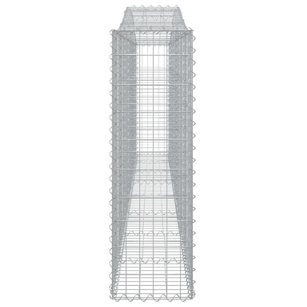 vidaXL íves horganyzott vas gabion kosár 400x30x100/120 cm