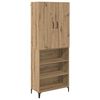 vidaXL Magasfi&uacute; Artisan t&ouml;lgy 69,5 x 34 x 180 cm Szerelt Fa