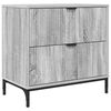 vidaXL &Eacute;jjeli asztal Sz&uuml;rke sonoma 63.5 x 36 x 61 cm Szerelt fa