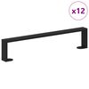 vidaXL B&uacute;tor l&aacute;bak 12 db Fekete 481 x 40,5 x 100 mm Vas