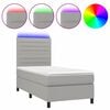 vidaXL vil&aacute;gossz&uuml;rke sz&ouml;vet rug&oacute;s &eacute;s LED-es &aacute;gy matraccal 90x190 cm