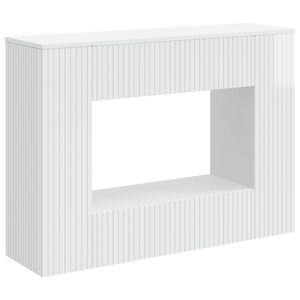 vidaXL Konzolasztal Magasf&eacute;nyű Feh&eacute;r 101 x 29 x 74 cm M&eacute;rn&ouml;ki fa