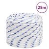 vidaXL feh&eacute;r polipropil&eacute;n haj&oacute;k&ouml;t&eacute;l 18 mm 25 m