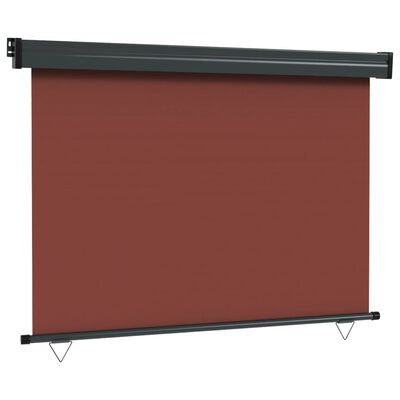 vidaXL barna oldalsó terasznapellenző 122 x 250 cm