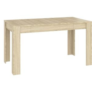 vidaXL sonoma t&ouml;lgy sz&iacute;nű szerelt fa &eacute;tkezőasztal 140 x 74,5 x 76 cm