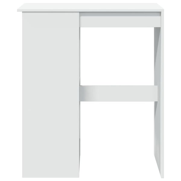 vidaXL fehér szerelt fa tárolórekeszes bárasztal 90 x 47,5 x 103,5 cm