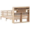 vidaXL tömör fenyőfa könyvespolcos ágy matrac nélkül 135 x 190 cm