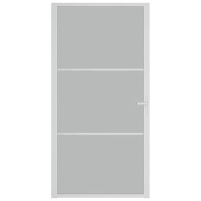 vidaXL fehér matt üveg és alumínium beltéri ajtó 102,5 x 201,5 cm