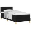 vidaXL Boxrug&oacute;s &aacute;gy p&aacute;rn&aacute;val fejt&aacute;ml&aacute;val Fekete 90 x 190 cm sz&ouml;vet