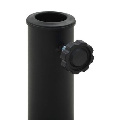 vidaXL félkör alakú fekete műgyanta napernyőtalp 15 kg