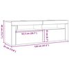vidaXL füstös tölgy színű TV-szekrény LED-ekkel 120 x 35 x 40 cm