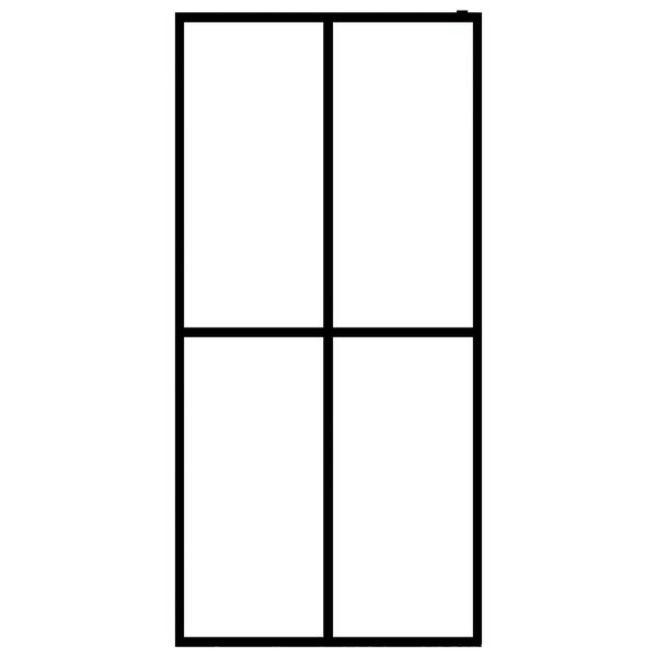 vidaXL homályosított edzett üveg zuhanyfal 90 x 195 cm