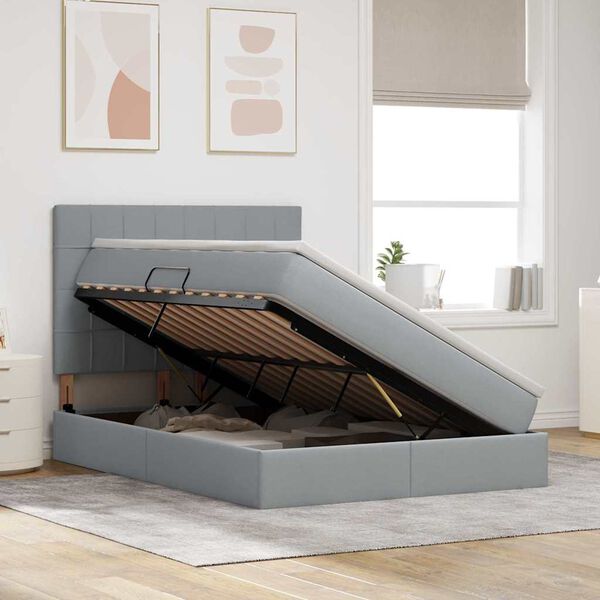 vidaXL &Aacute;gy t&aacute;rol&oacute;val &eacute;s LED l&aacute;mp&aacute;val Vil&aacute;gossz&uuml;rke 140 x 200 cm